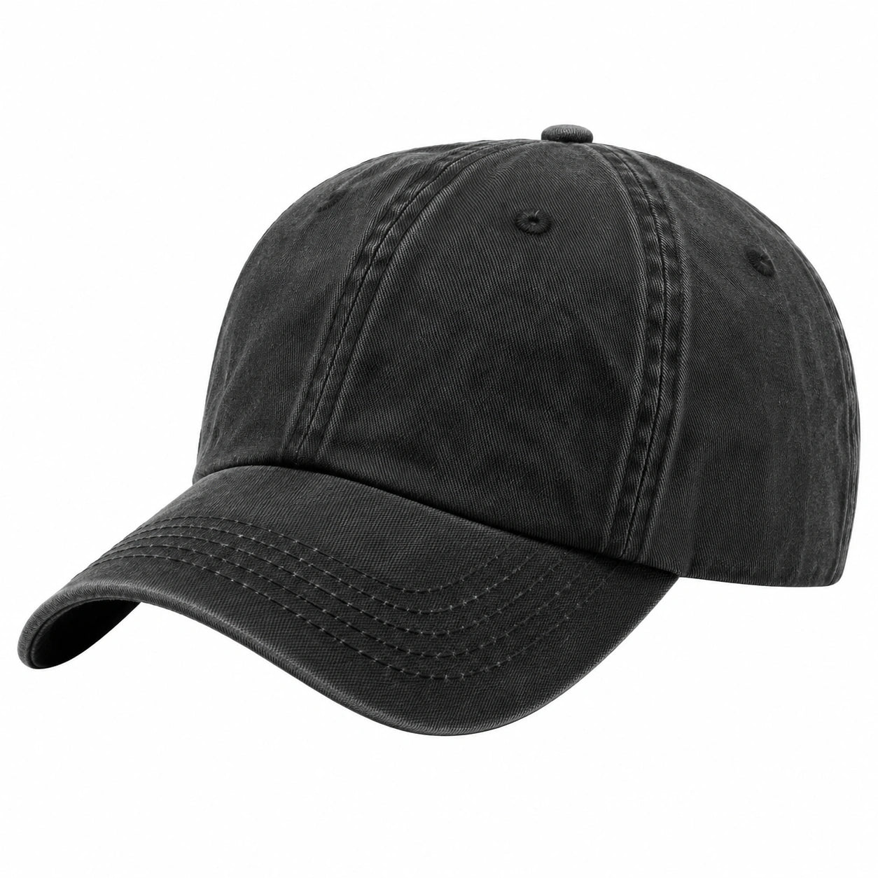 Cappello da Baseball Regolabile Nero Unisex