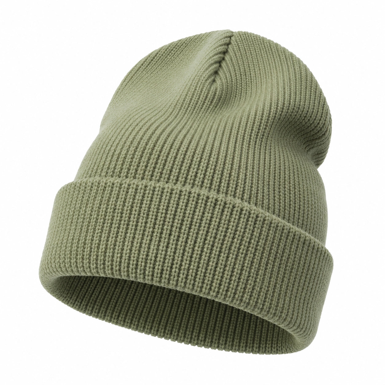 Berretto in Maglia Verde Oliva Unisex