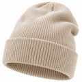 Berretto a Coste Beige Unisex