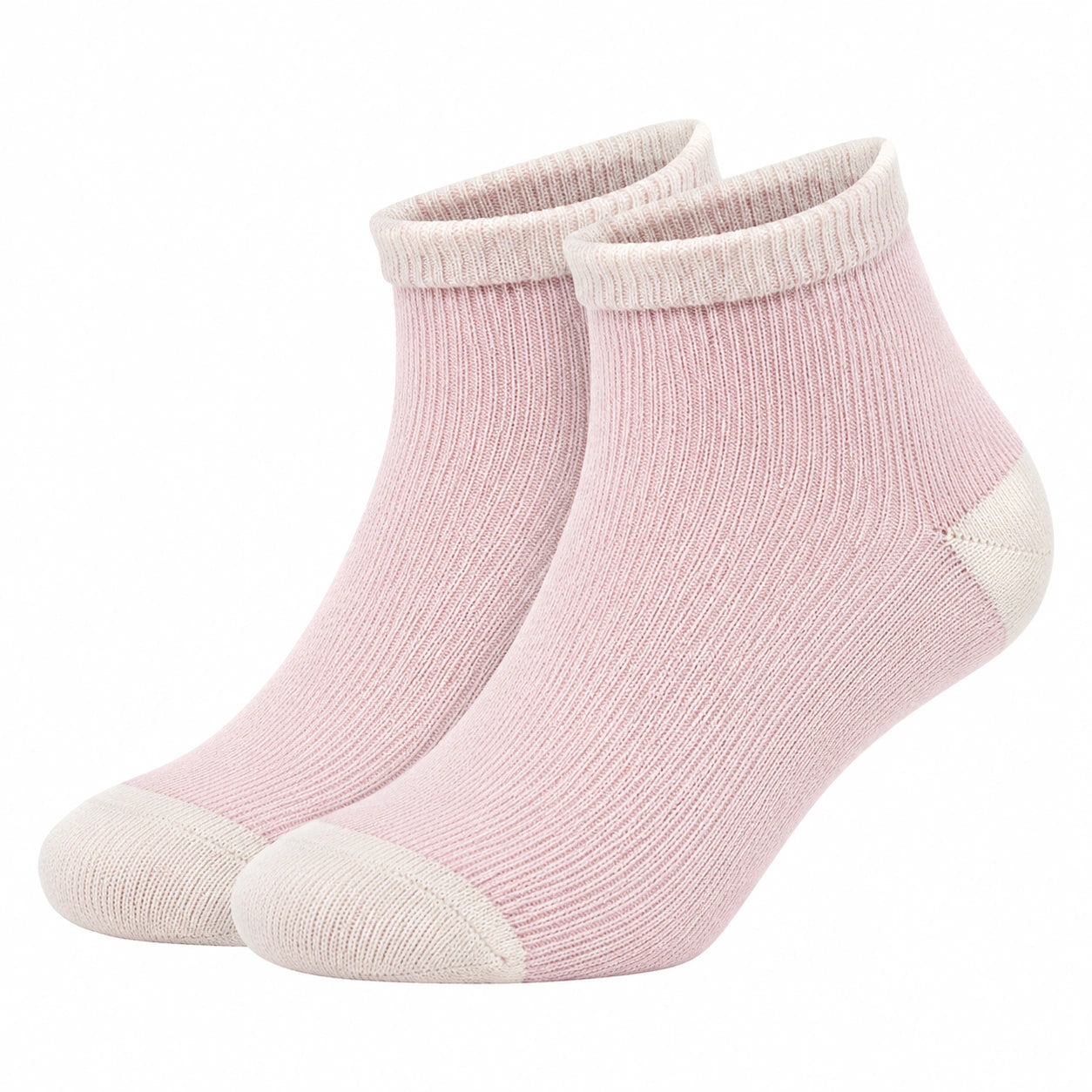 Calzini Corti Elasticizzati Rosa e Beige