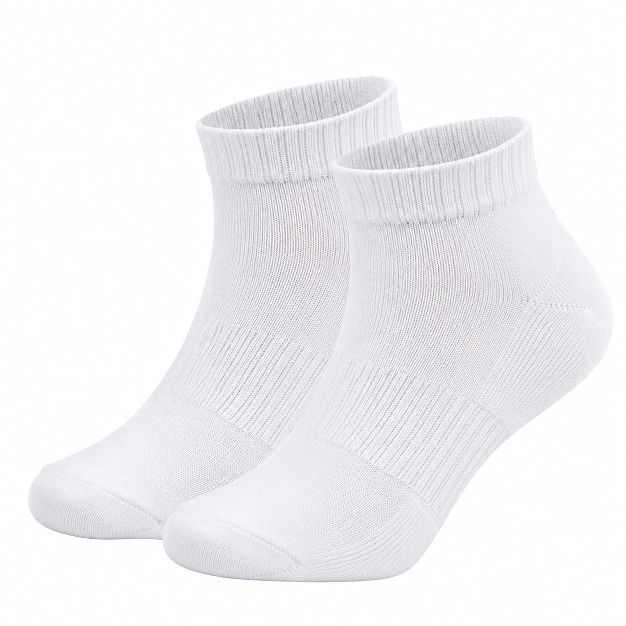 Calzini corti unisex bianchi con elevata elasticità e comfort