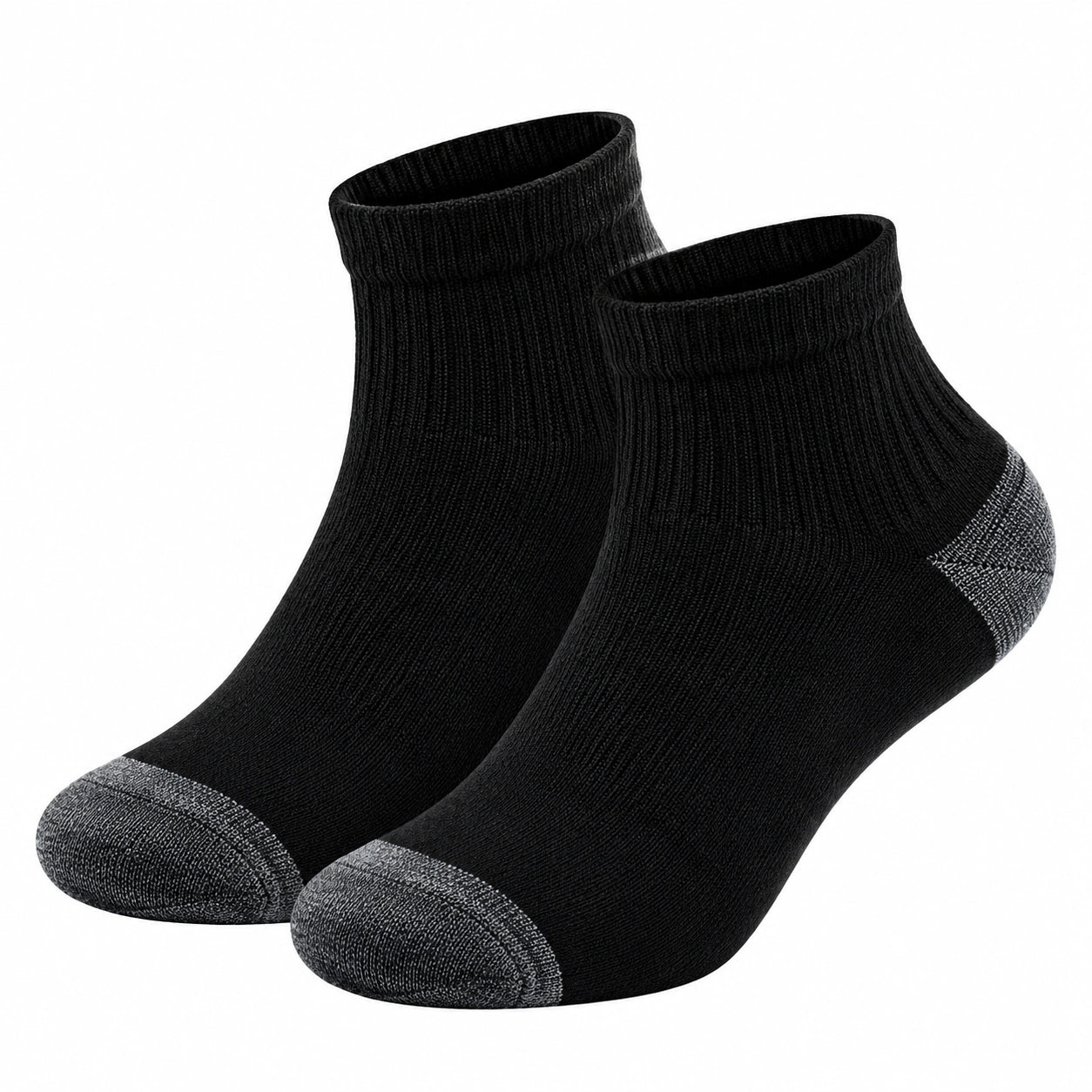 Calze alla Caviglia Rinforzate Nero/Grigio