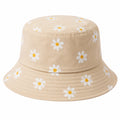 Cappello a Secchiello Fiori di Margherita Beige